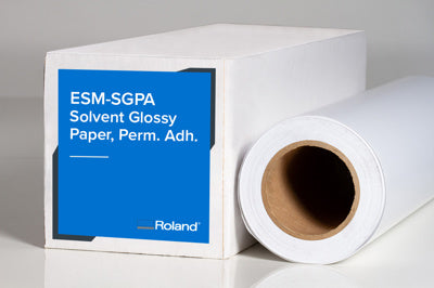 Roland Solvent Glossy Paper w/ Adhesive, 20in x 50ft - Joto Imaging Supplies Canada